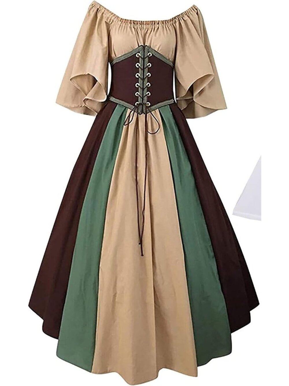 Victorian Ball Gown Maxi Dress Renaissance Medieval Vintage Gothic SMALL